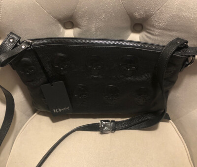 IO PELLE Italia 3D Skull Bag Color Mousse Nero NEW | eBay