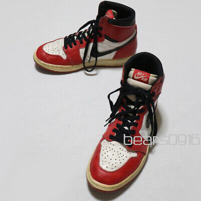 NIKE AIR JORDAN 1 Chicago White x Red x Black US8.5 Made in NIKE AIR JORDAN 1 Chicago White x Red x Black US8.5 Made in