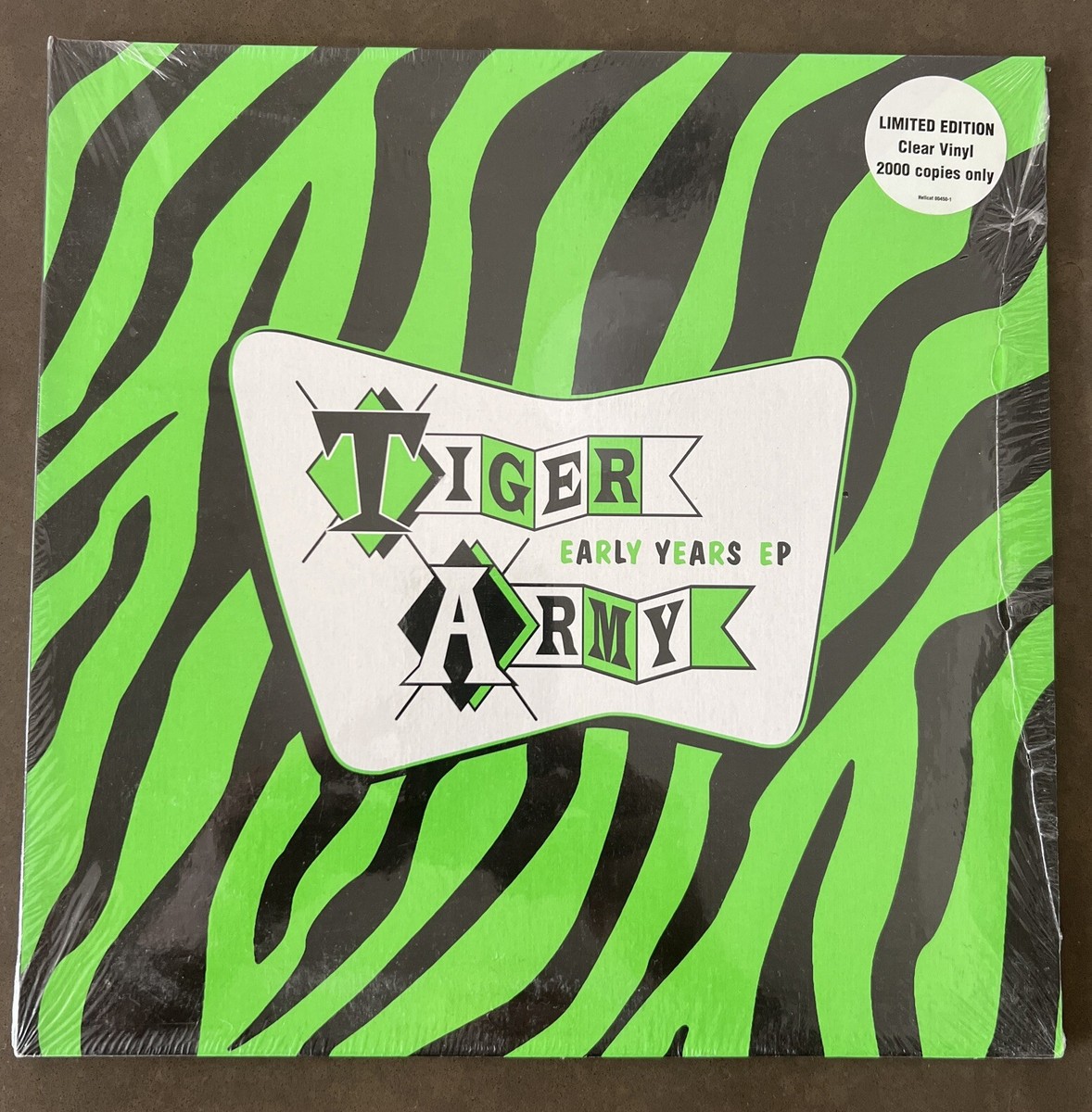 Tiger Army - Early Years 10” CLEAR vinyl EP SEALED Rare, US