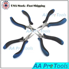 4 JEWELLERY MAKING TOOLS KIT SLIM LINE SUPER FINE PLIERS SET 5"