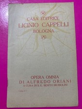 OPERA OMNIA DI ALFREDO ORIANI A CURA DI BENITO MUSSOLINI, 8 PAGINE -N.12956