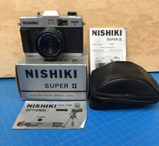 Nishiki Super II 35mm Film Camera Auto Fixed Focus 50mm Optical Lens NEW Vintage