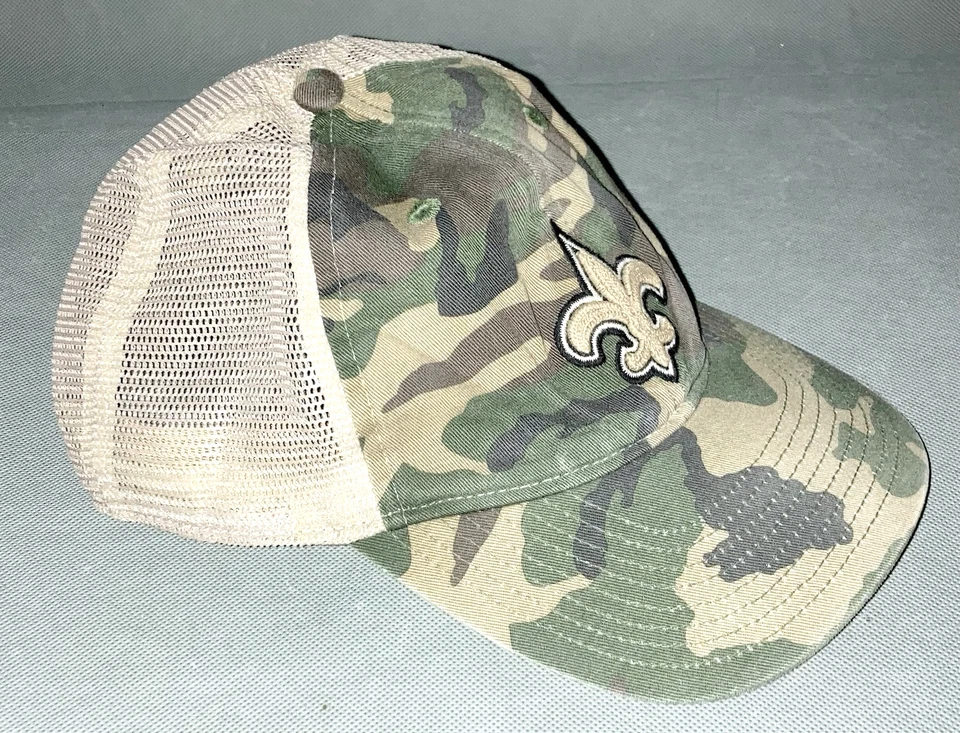 Gorra de béisbol New Orleans Saints Woodland camuflada Snapback NFL Reebok Foto 3 de 4