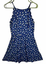 A Byer Scalloped Floral Dress Size Small, Sleevless, Stretchy, Polyester/Nylon