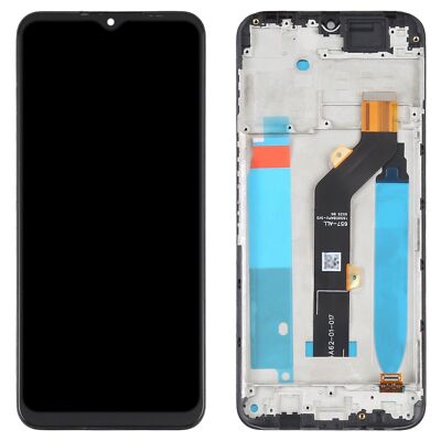 LCD Display Screen Touch Digitizer Full Assembly Frame For Tecno Spark 7T KF6p