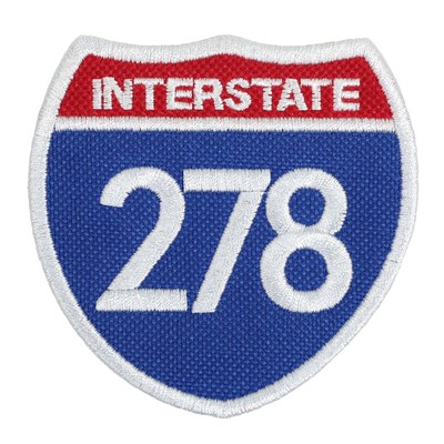 Interstate 278 Freeway Embroidered Patch Iron-On Sew-On for Jacket Backpack Hat