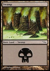 Swamp (297) Foil - Mirrodin - Magic: The Gathering
