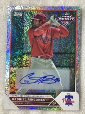 Gabriel Rincones 2023 Topps Pro Debut Sparkle Foil Auto /199 PD-134 Phillies MLB
