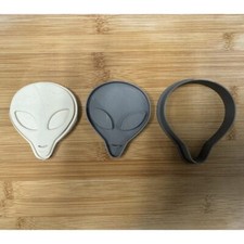 Alien Cookie Cutter & Stamp Set, ET002 (3x2.5") Made in USA by Mighty Gadget