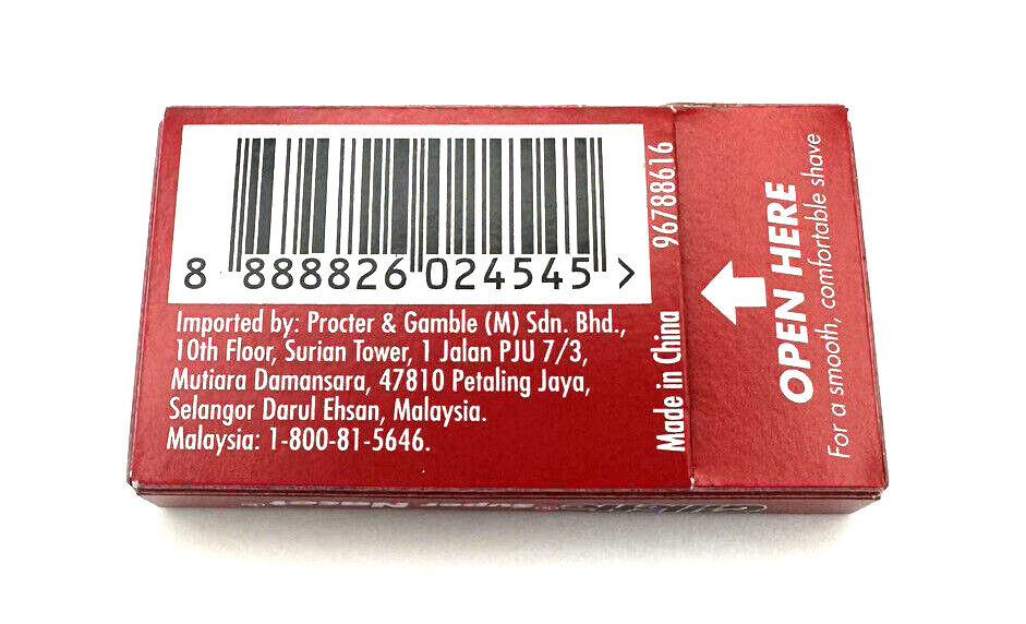 Gillette Super Nacet Razor Blades (30count) Platinum Coated 5 Packs of 6