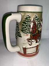 Vintage THE MAJESTY OF THE WORLD FAMOUS BUDWEISER CLYDESDALES Beer Stein