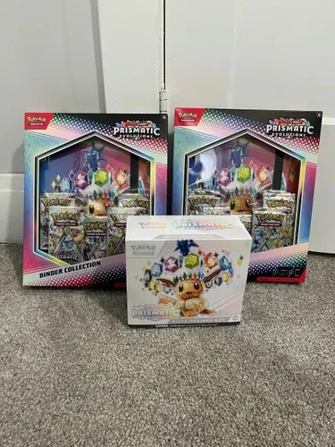 Prismatic Evolutions Etb x1 and Binder collection x2 Lot