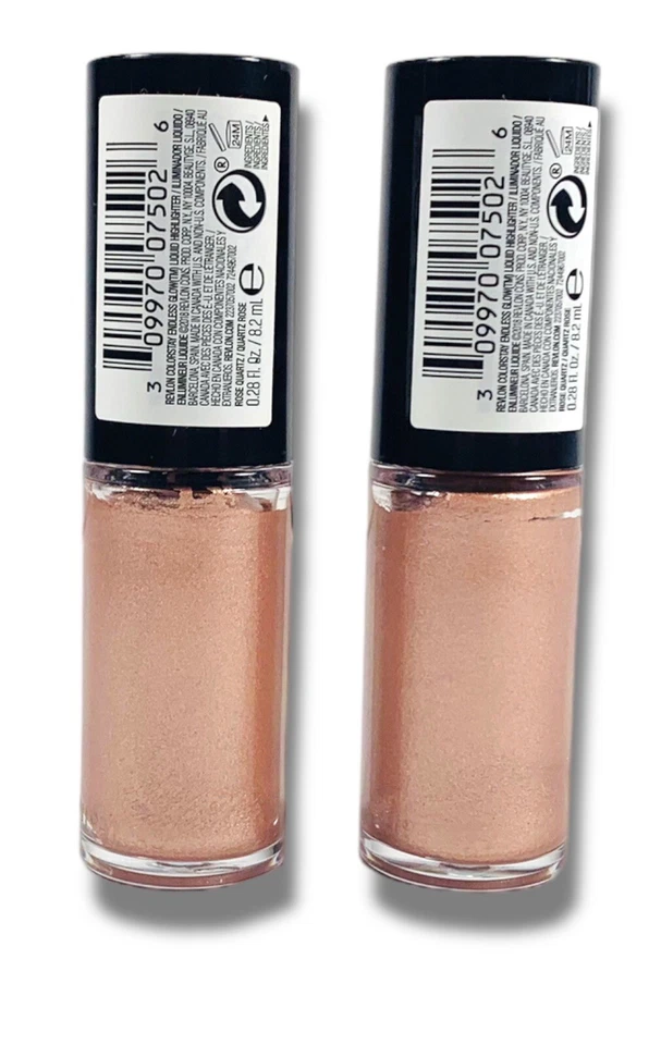 Revlon Colorstay Endless Glow Liquid Highlighter 002 Rose Quartz (Lot of 2) - Image 2 of 3