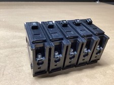 LOT OF 5 QBHW1020 Westinghouse 20 amp 120/240 volt CIRCUIT BREAKER 100G123 CO