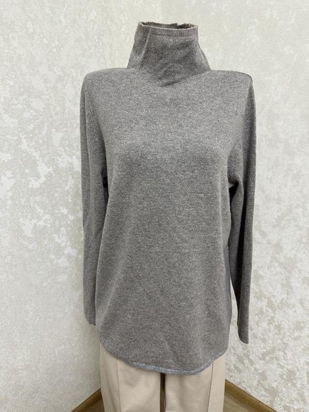 Women Peter Hahn Sweater Grey Cashmere 44 / XXL /