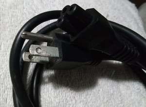 power cord 3-pin clover leaf connector 6 foot long laptops monitors printers ect