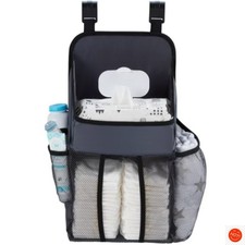 LA Baby Playard Organizer  Diaper Caddy - Gray