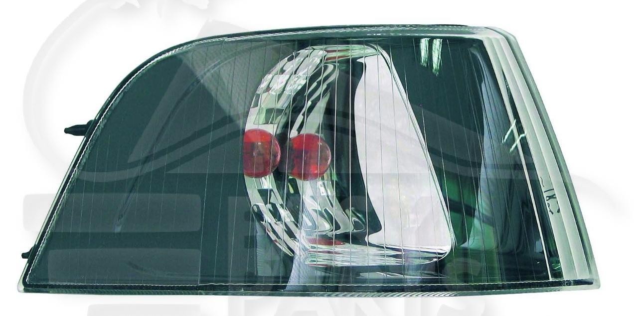 Feu avant-droit Volvo S40 fond noir pour réparer un phare jauni ou cassé