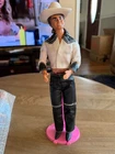 Vintage 1980 Western Ken Barbie Doll #3600 Original With Boots