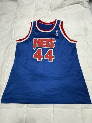 Derrick Coleman #44 New Jersey Nets NBA Basketball Champion Jersey