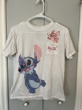 Disney Lilo  Stitch Stitch  Angel Graphic Pocket T-Shirt, Women  s Small