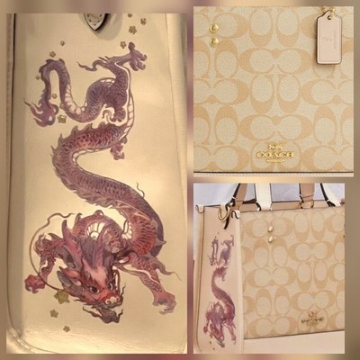 NWT Coach Lunar New Year-Dragon Dempsey Tote w/Original Packaging SOLD OUT!