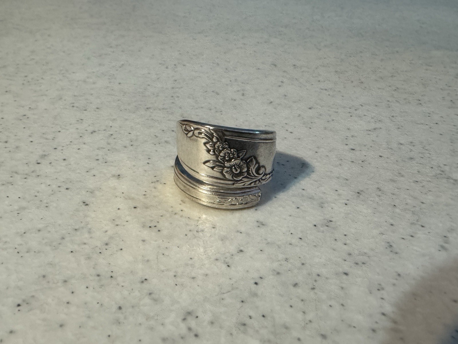Vintage Silver Spoon Ring Size 8