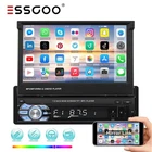 7" Single 1DIN Car Stereo Radio Flip Out Apple Carplay Android Auto Bluetooth FM