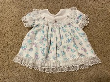 Vintage Cutest One USA Toddler Girl Hearts Floral Ruffle Lace Dress 18 Months