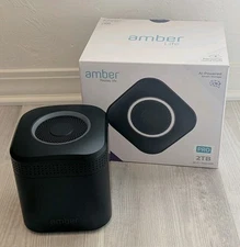 2024 Renewed AmberPRO Amber Smart Personal Storage NAS + Wireless Router 2TB x2