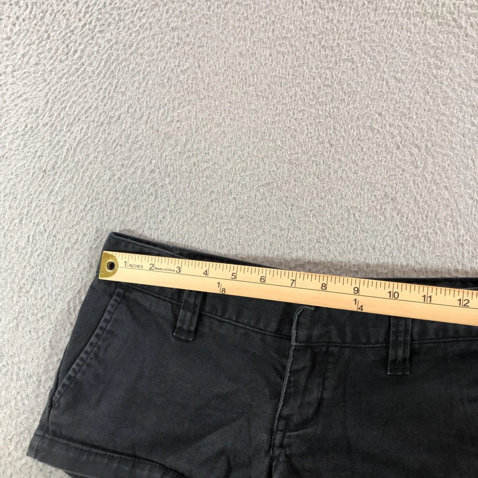 Pantalones Cortos Hurley Para Mujer 0 Negro Chino Algodón Spandex Tiro Bajo Primavera 2010 Informales Foto 2 de 4