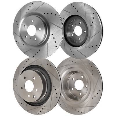 Front & Rear Brake Disc Rotors Coupe Sedan for Nissan 370Z INFINITI Q60 G37 350Z