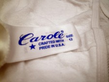 Carole 100 cotton bikini panties sz 12 white set of three women USA Plus