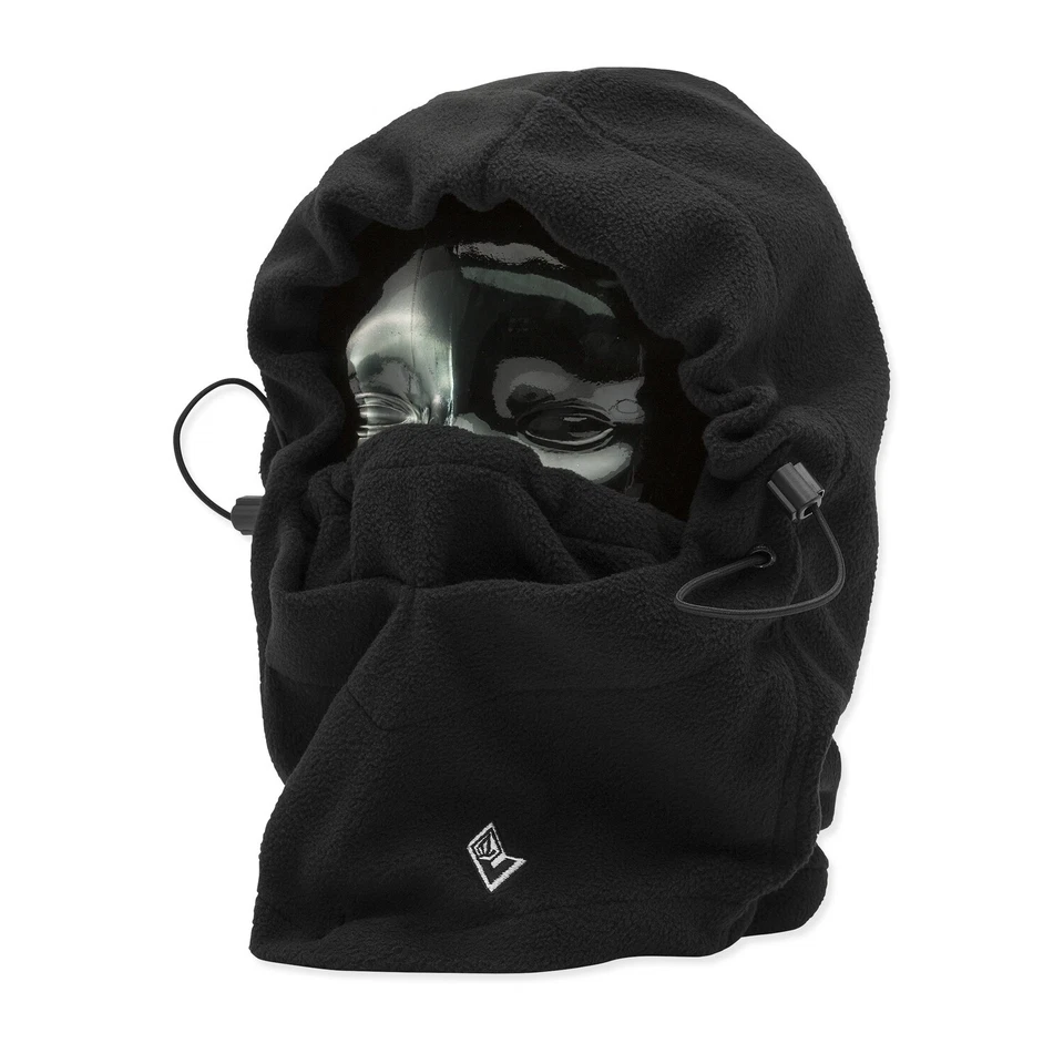 Volcom Hydro Fleece Thingy Hood Black Hoodaclava Balaclava Passamontagna Capp - Image 3 of 4