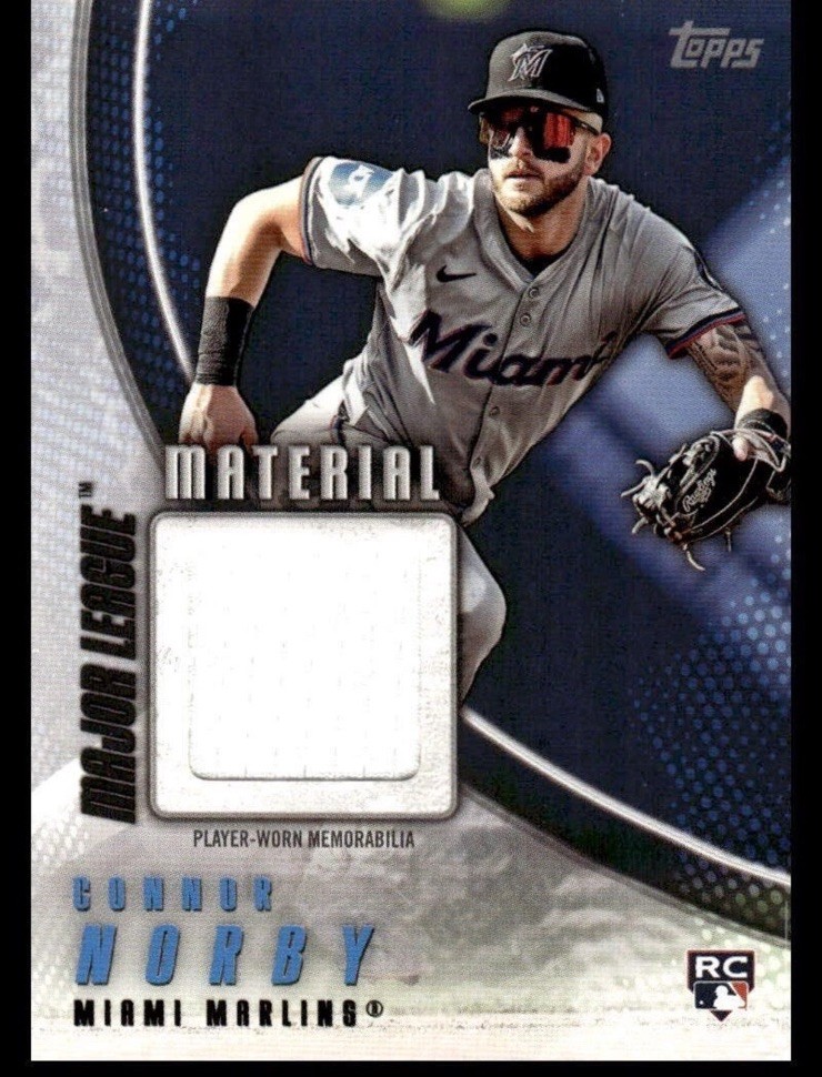Connor Norby RC 2025 Topps Series 2 Relic #MLM2-CN Marlins
