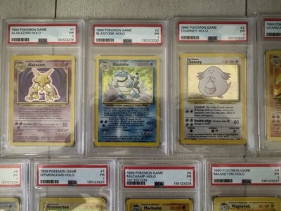 PSAセット Complete Pokemon SEQUENTIAL PSA 1 Base Set Holos Charizard - Clean