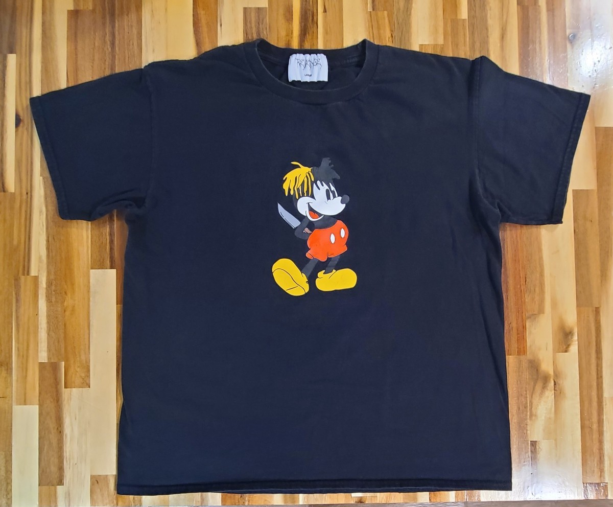 トップス Revenge XXXTentacion MickeyMouse T-shirt XXXTentacion Revenge Tour T-Shirt Mickey Mouse Graphic Size Large