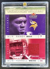 2003 Fleer Genuine Insider Randy Moss Terrell Owens Touchdown Threats #TT-TO