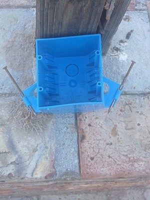 Carlon 2-gang PVC New-Work Electrical Outlet Box, model B232A (with a 32 cubic