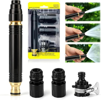 #ad High Pressure Power Washer Nozzle with Connector Set Power Jet Water Three Modes $12.99