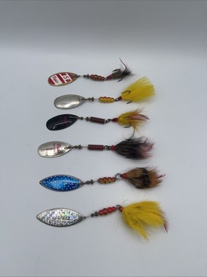 Vintage MEPPS AGLI (2) #4 (4) #5 MADE IN FRANCE MUSKY KILLER Lot Of 6