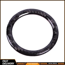 Real Carbon Fiber One-Click Start Outer Trim Ring 48mm for All Vehicle Series