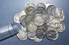 (40) 1936 & 1937  5C BUFFALO NICKELS 10 COINS EACH DATE KM# 134  G to F  A7294