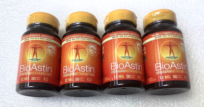4x Nutrex Hawaii BioAstin Hawaiian Astaxanthin 12mg - 50 Softgels Each EXP: 1/28