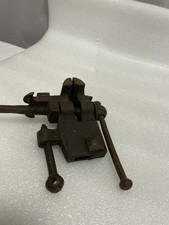 Vintage Bench Blacksmiths Type Vice - 2 5/8" Width Jaws Opens To Around 1 1/2" 