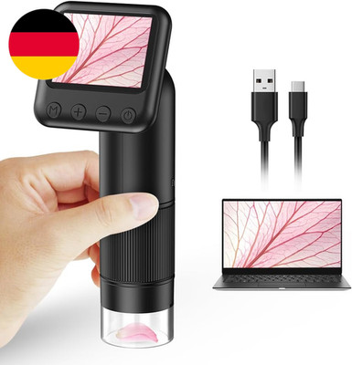 LCD Digital Handheld Microscope, 800X Portable Pocket Microscope for Kids with L