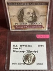 WWII Era Gem BU Mercury Silver Dime. As pictured. CU06