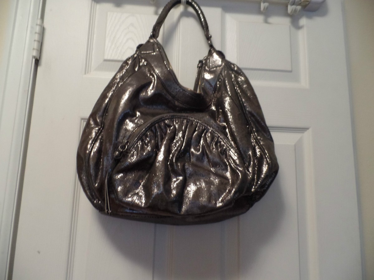 BOTKIER GORGEOUS METALLIC SUPER SOFT LARGE HANDBAG EUC/SALE/ADDITIONAL  OFF
