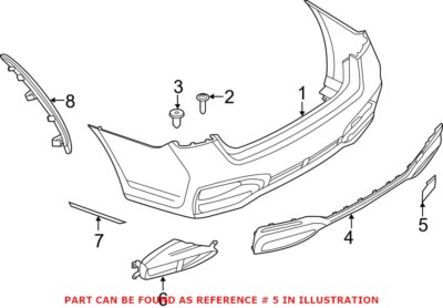 Genuine OEM Rear Tow Hook Cover For BMW 51128082247 | eBay