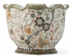 Beautiful Twine Garden Porcelain Planter, Orchid Pot-8'' x 6''H